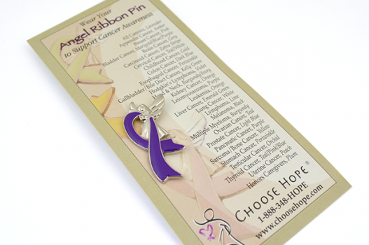 Childhood Kidney Cancer Pin: Ribbon (Orange)