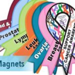 Ribbon Awareness Car Magnet Image