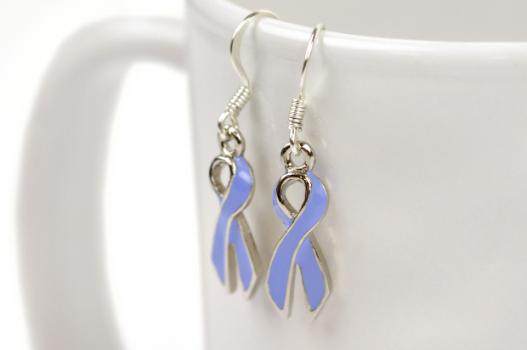 Cancer Awareness Ribbon Enamel Earrings