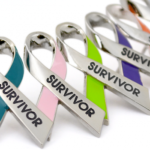 Cancer Survivor Ribbon Pin Image