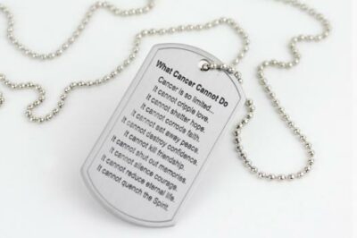 What Cancer Cannot Do® Dog Tag Necklace