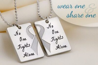 No One Fights Alone® Friendship Necklace (Set of 2)