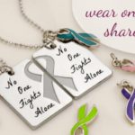 No One Fights Alone® Friendship Necklace w/ Ribbon Charm (Set of 2) Image