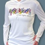 No One Fights Alone® Multicolored Ribbon Ladies Performance Hoodie Image