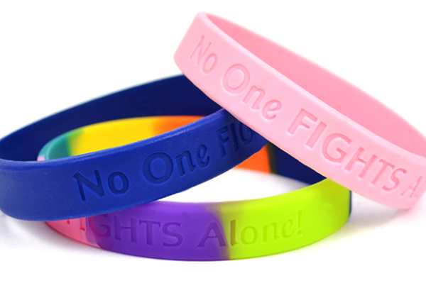 No One Fights Alone® - Cancer Awareness Wristband - Image 2