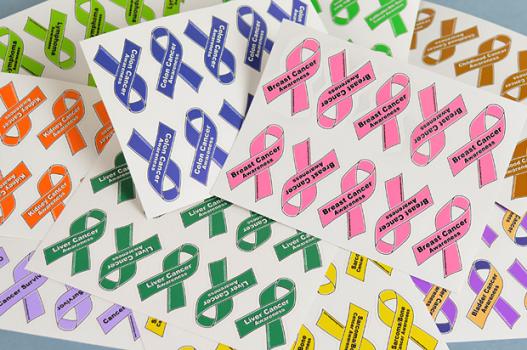 Ribbon Awareness Decals - Small