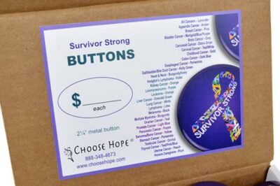 BOX - Survivor Strong Multicolored Button (box of 100) - Image 5