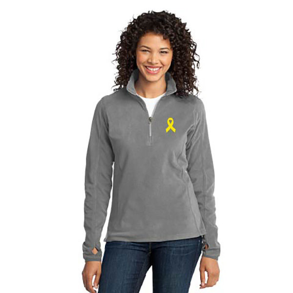 Cancer Awareness Ribbon Ladies Fleece