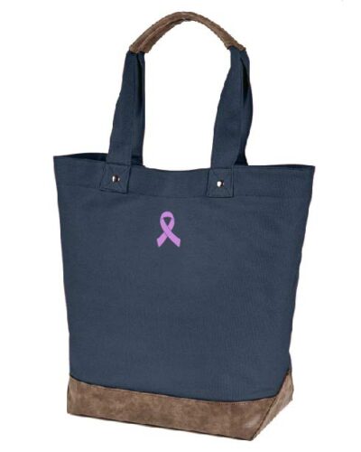 Embroidered Canvas Tote, Help Fund Sarcoma Research