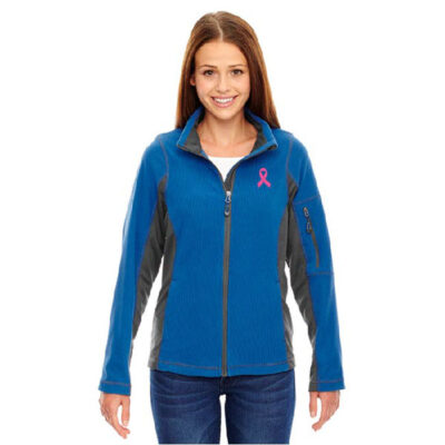 Cancer Awareness Ribbon Ladies Full-Zip Fleece