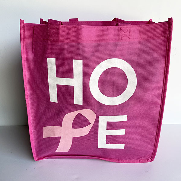 pink reusable tote
