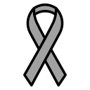 gray cancer ribbon