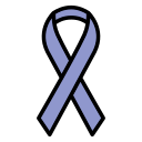 periwinkle cancer ribbon