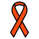 orange leukemia cancer awareness ribbon