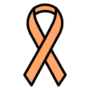 peach cancer ribbon