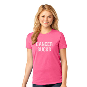 Cancer Sucks® Ladies T-shirt