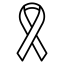 White Lung Cancer Ribbon