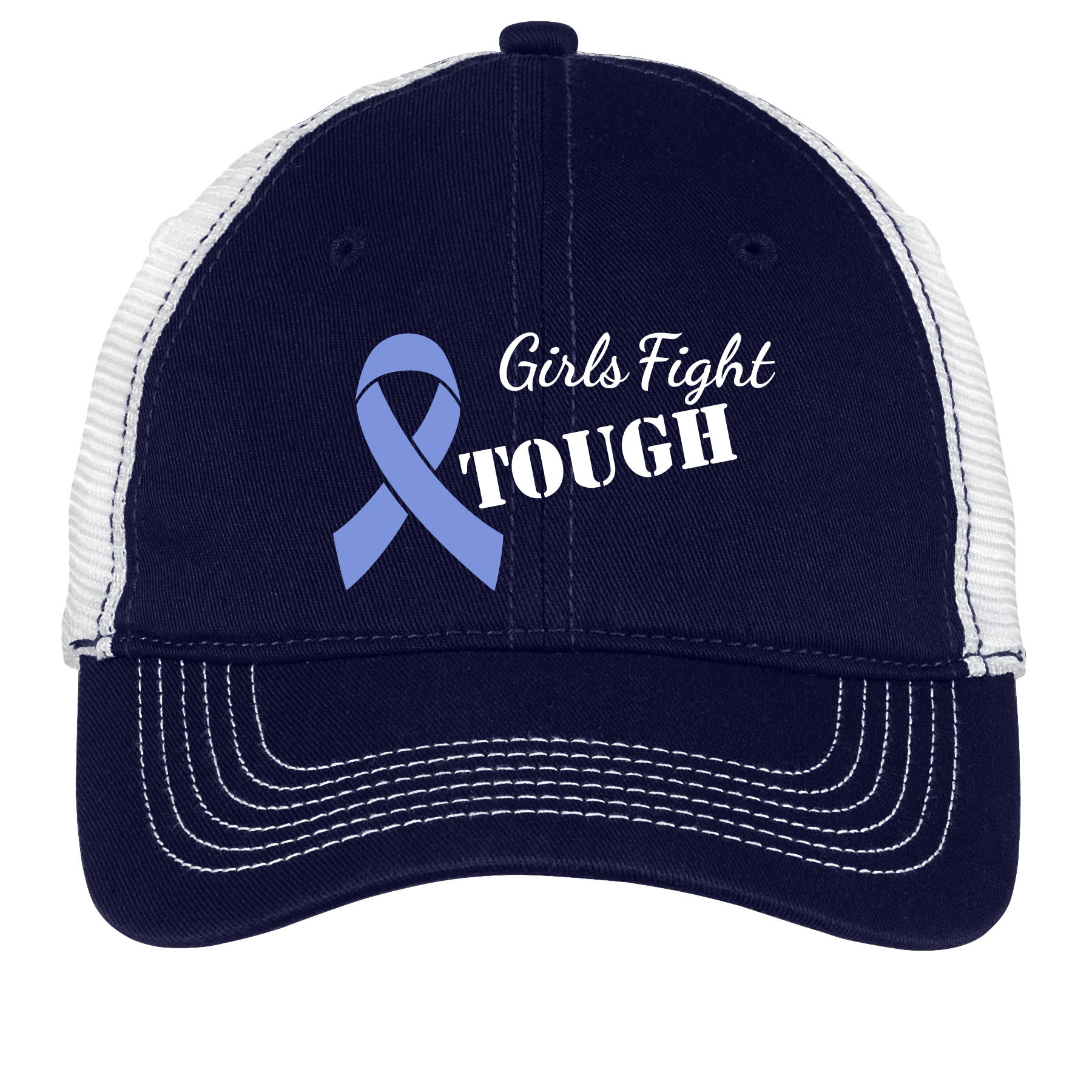 Girls Fight Tough® Washed Mesh Cap with Ribbon | Choose Hope