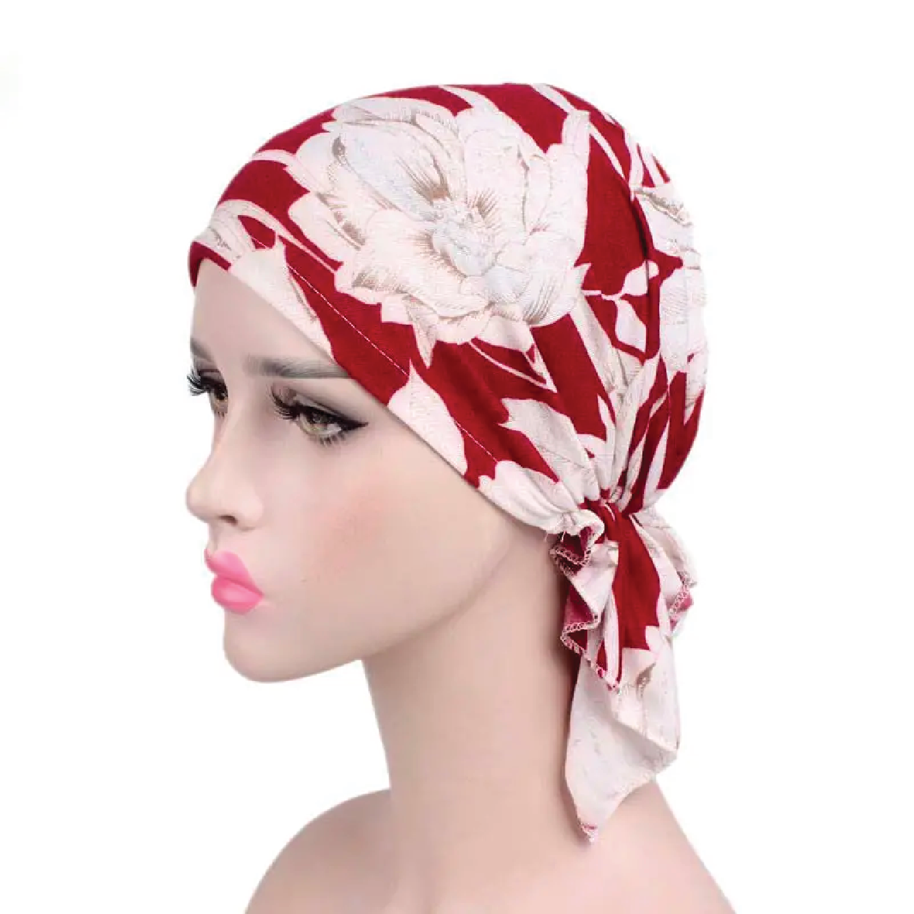 Floral Printed Hat with Tails