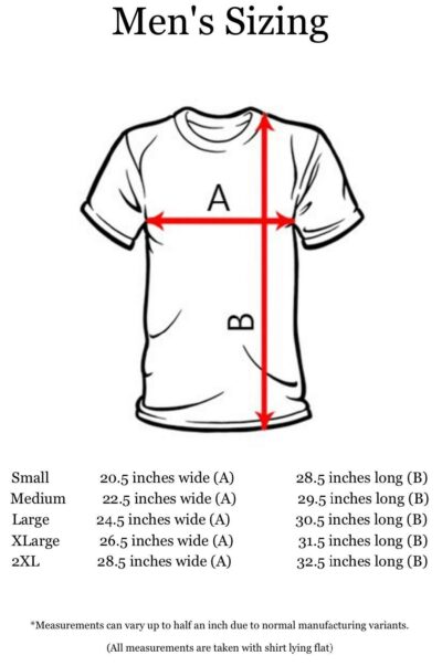 men's sizing guide for shirts