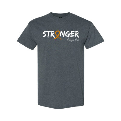 Survivor Strong Cancer Awareness T-shirt with Amber ribbon color