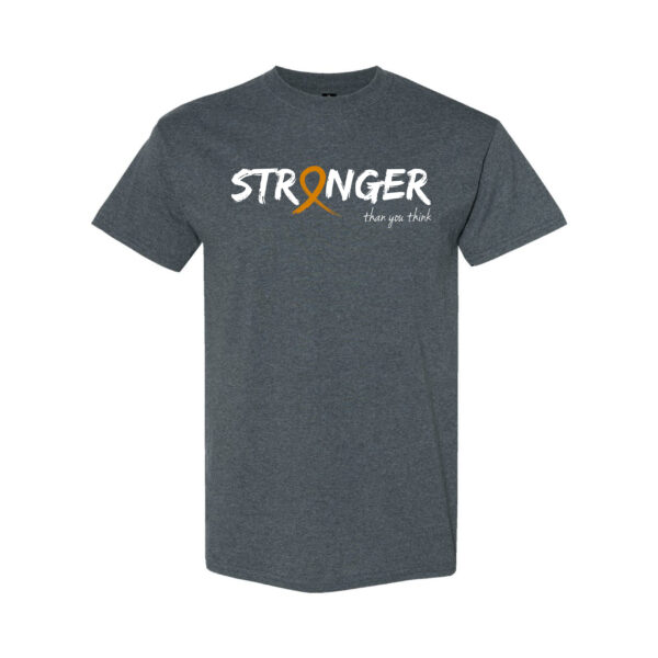 Survivor Strong Cancer Awareness T-shirt with Amber ribbon color