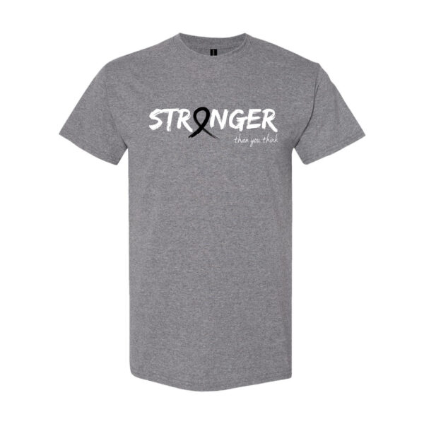 Survivor Strong Cancer Awareness T-shirt with Black ribbon color