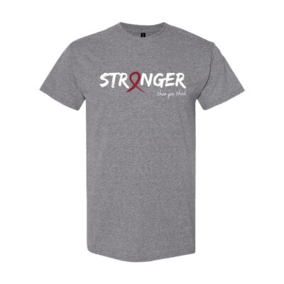 Survivor Strong Cancer Awareness T-shirt with Burgundy ribbon color