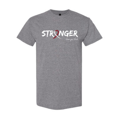 Survivor Strong Cancer Awareness T-shirt with Burgundy and White ribbon color