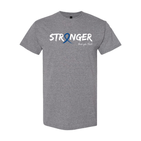 Survivor Strong Cancer Awareness T-shirt with Dark Blue ribbon color