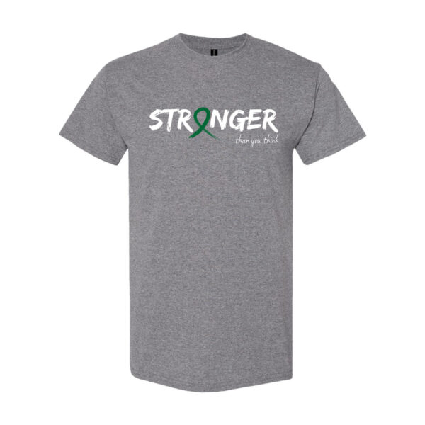 Survivor Strong Cancer Awareness T-shirt with Emerald Green ribbon color