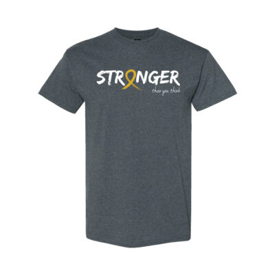 Survivor Strong Cancer Awareness T-shirt with Gold ribbon color