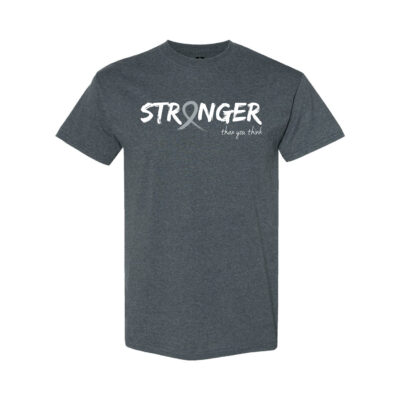 Survivor Strong Cancer Awareness T-shirt with Grey ribbon color