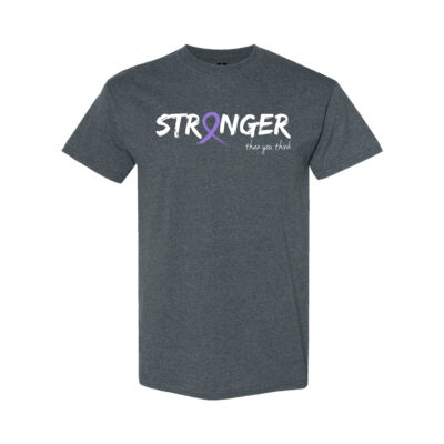Survivor Strong Cancer Awareness T-shirt with Lavender ribbon color