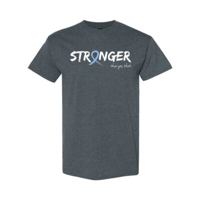 Survivor Strong Cancer Awareness T-shirt with Light Blue ribbon color