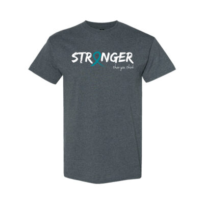 Survivor Strong Cancer Awareness T-shirt with Teal ribbon color