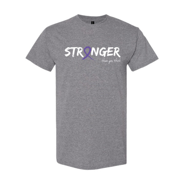 Survivor Strong Cancer Awareness T-shirt with Violet ribbon color