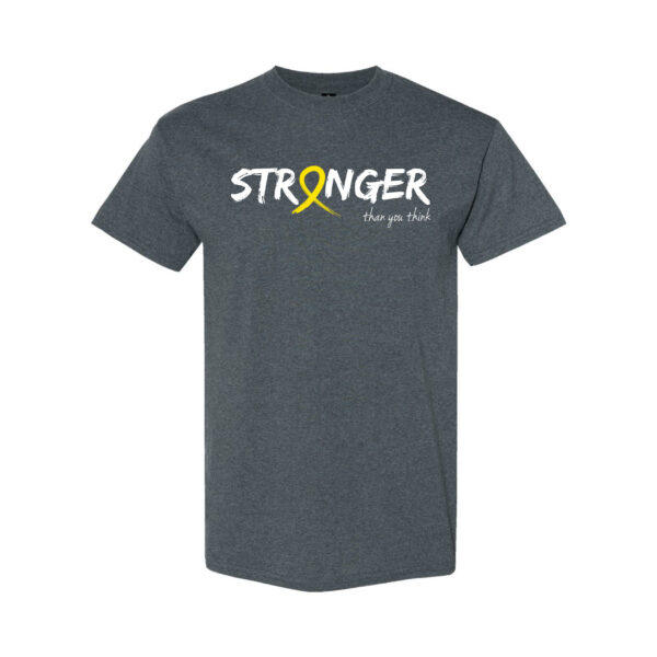 Survivor Strong Cancer Awareness T-shirt with Yellow ribbon color