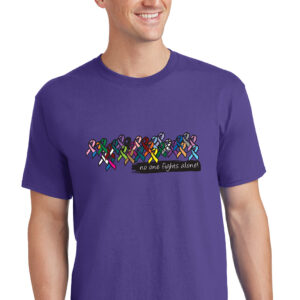 No One Fights Alone® Multicolored Ribbon T-Shirt