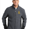 Cancer Awareness Ribbon Men's Pro Fleece Full-zip Jacket