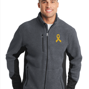 Cancer Awareness Ribbon Men's Pro Fleece Full-zip Jacket