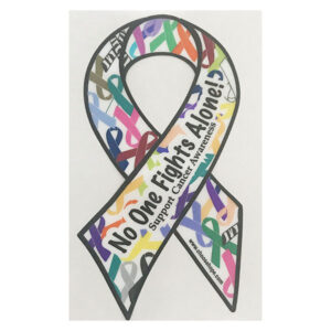 Cancer Ribbon Window Cling