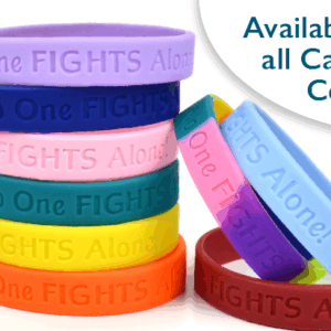 No One Fights Alone® - Cancer Awareness Wristband