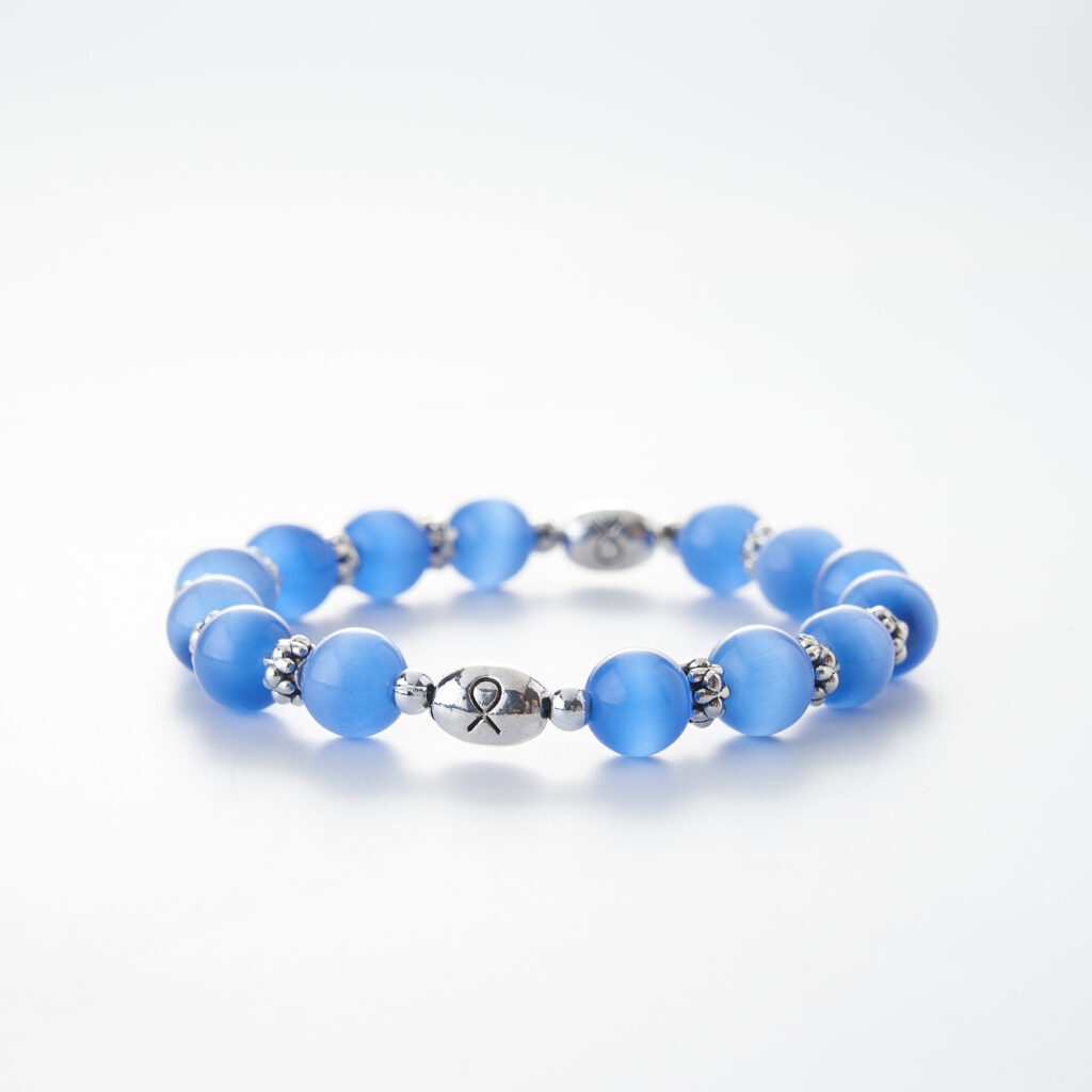 image showing our Embrace Hope Ribbon Bracelet in Periwinkle