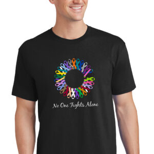 Circle of Hope Multicolored Ribbon No One Fights Alone® T-shirt