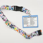 image showing our Cancer Awareness Lanyard which features over 30 different cancer awareness ribbon color on the lanyard