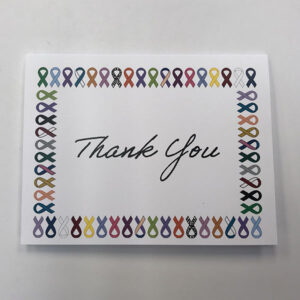 Cancer Ribbon Thank You Cards - 8 pack