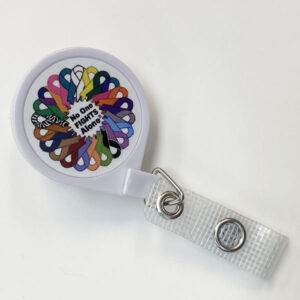 No One Fights Alone® Retractable Badge Holder
