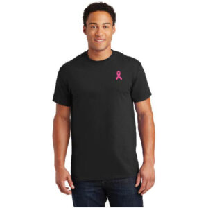 Men's Cancer Awareness Ribbon Short Sleeve T-shirt