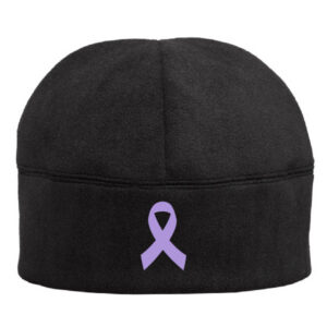 Fleece Beanie Cap with Ribbon